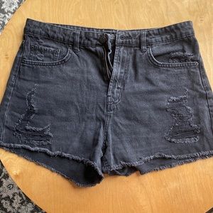 Wild Fable Black Distressed Shorts